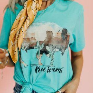 WILD BUFFALO Handmade Cactus Graphic Tee